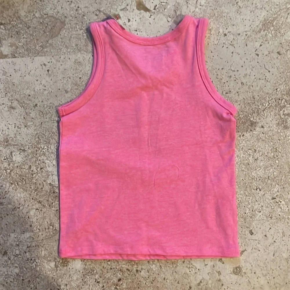 💕 Mix & Match 3 / $15 NWT Cat & Jack Girls  Pink Hawaiian Flower Tank Top